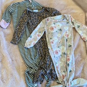 Lot of 3 knotted gowns